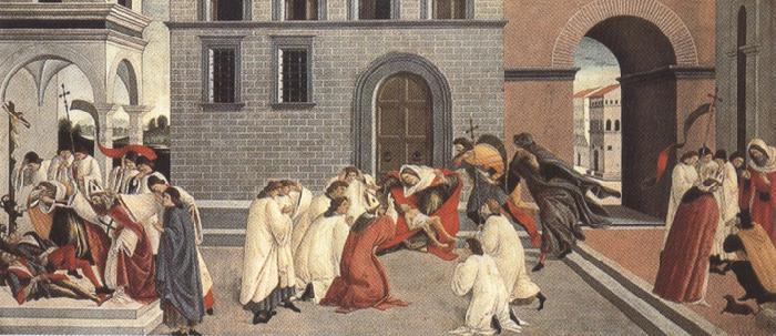 Sandro Botticelli Three miracles of St Zanobius (mk36) Sweden oil painting art